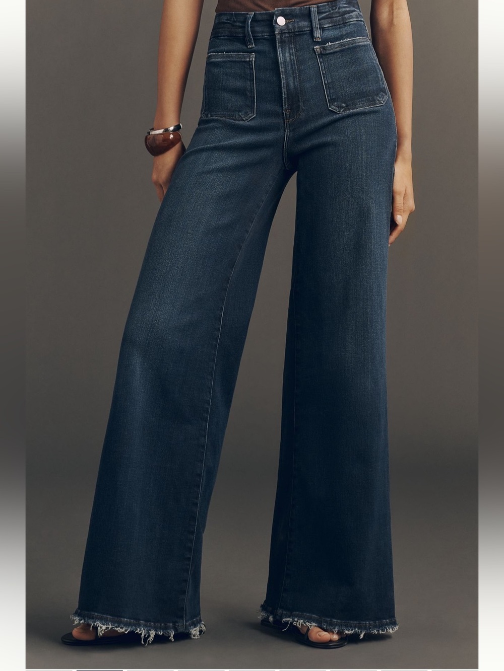 Good American Soft-Tech Good Waist
High-Rise Palazzo Jeans - Picture 4 of 15